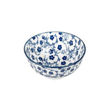 Round Serving Bowl 6" Blue Flower
