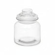 Round Smooth Glass Jar With Lid 600ml