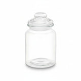 Round Smooth Glass Jar With Lid 900ml