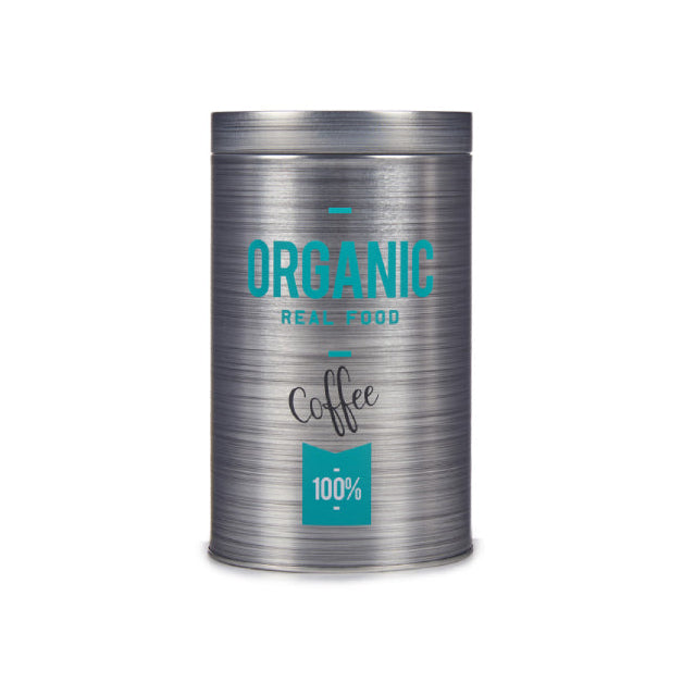 Round Tin Coffee Organic Can