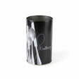 Round Tin Cutlery Holder Black