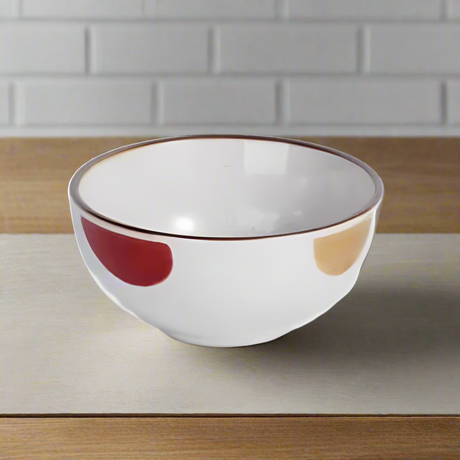 Round White Ceramic Serving Bowl 4.75"