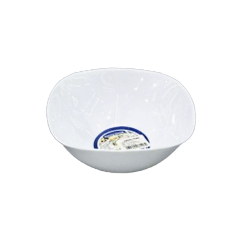 Salad Bowl Glass Opal 7.5" White