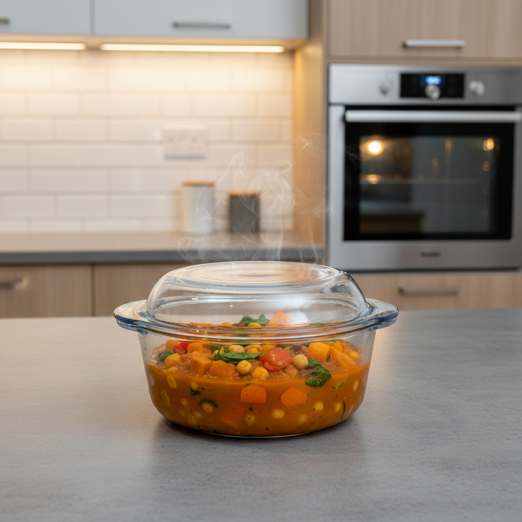 Borcam Glass Dish With Cover 2100ml