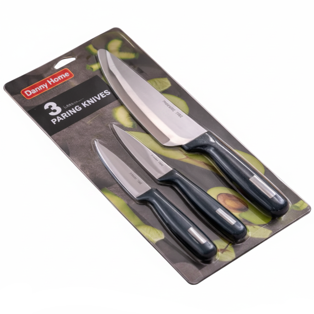 Grey Knife Set 3 Pcs