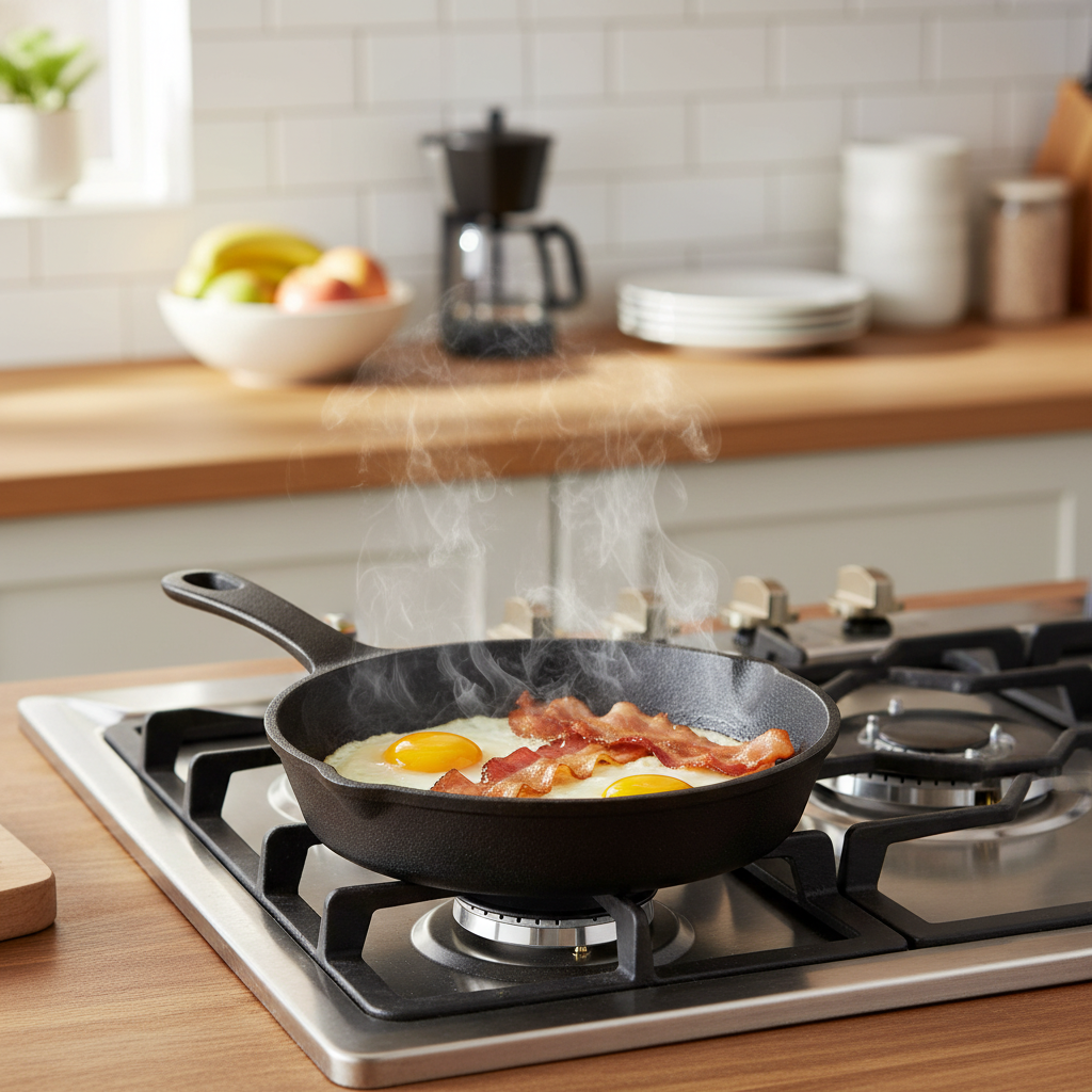Cast Iron Skillet Fry Pan 8"