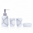 Bathroom Set White (Set of 4Pcs)
