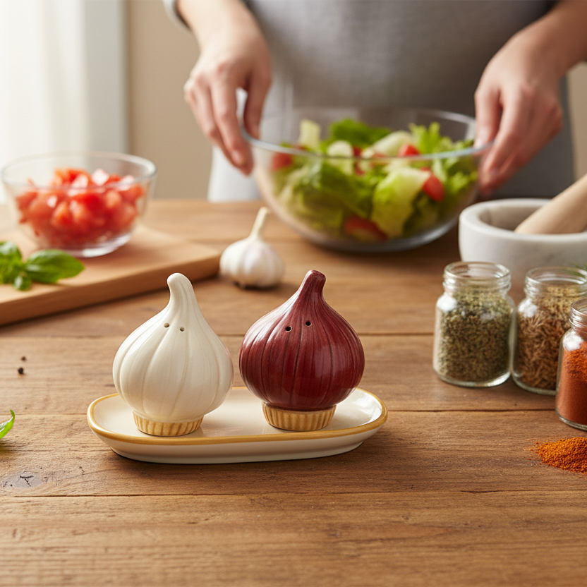 Onion Shape Salt & Pepper Set