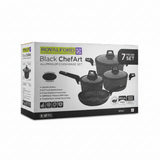 Royalford Chef Art Aluminum Cookware Set 7 Pcs