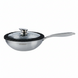 Homeway Wok Pan Honey Comb 26cm With Lid