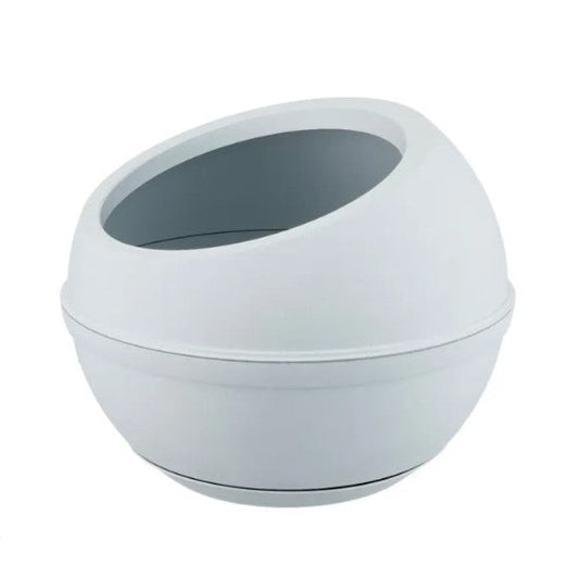 Sfera Planter With Clip-on Saucer White