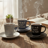 Serving Cup Saucer Set 180ml (Set of 4pcs)
