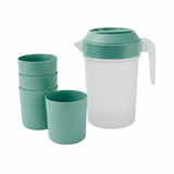 Serving Jug 1L With 4 Water Glass Plastic (Made in Portugal) (Copy)