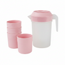 Serving Jug 1L With 4 Water Glass Plastic (Made in Portugal) (Copy)