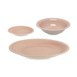 Serving Stone Dinner Set of 18pcs Pink