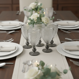 Serving Water Glass Diamond Anthracite Base 256ml (Set of 6pcs)