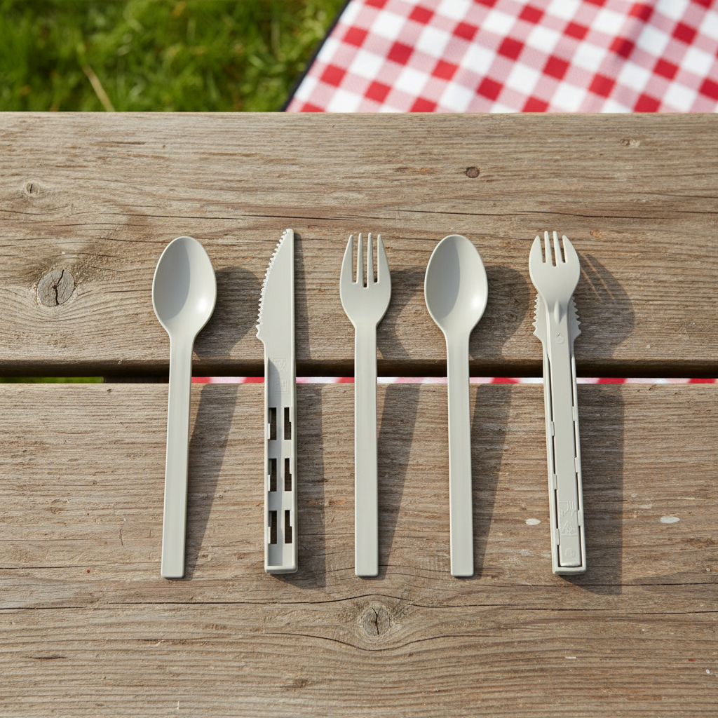 Reusable Plastic Fork, Spoon & Knife (Set of 12)