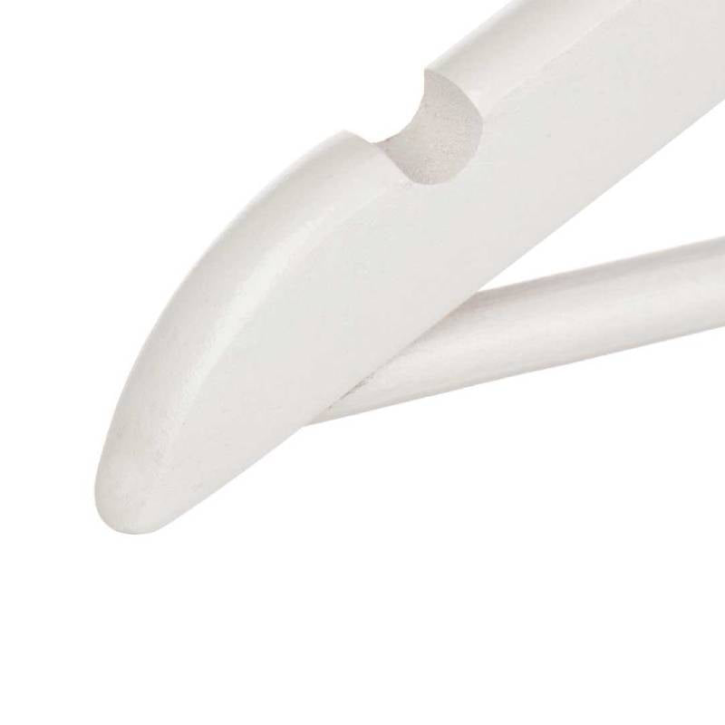 Set 3 White Wooden Hangers