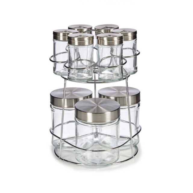 Set 9 Glass Jars and Spice Bottle  85ml + 320ml
