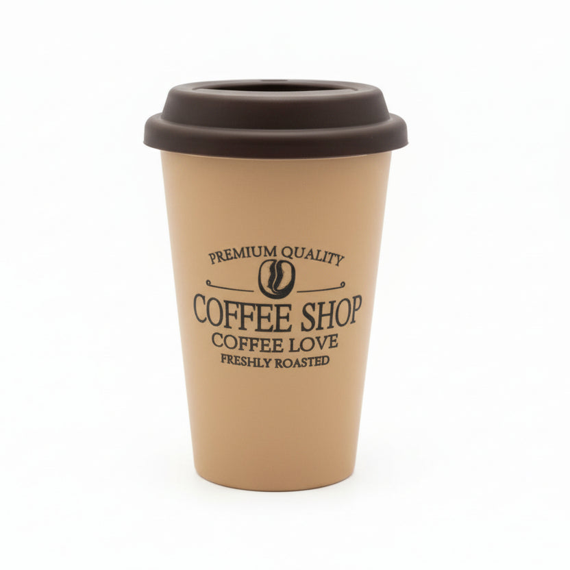 Silicone Glass With Lid 440ml