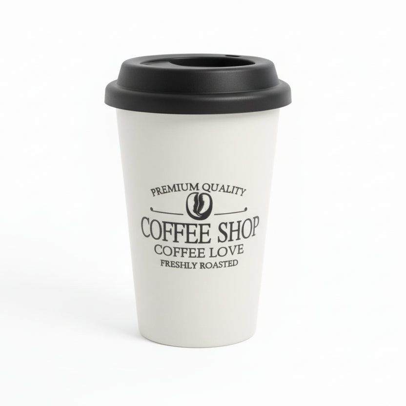 Silicone Glass With Lid 440ml