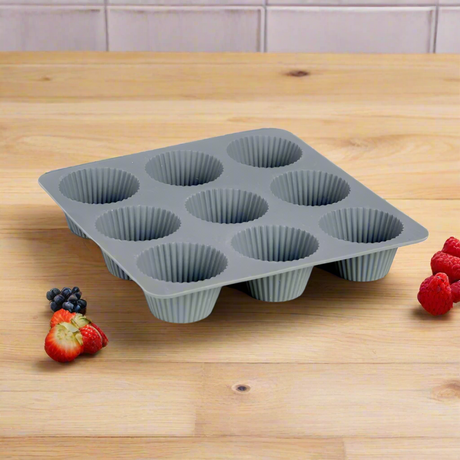 Silicone Muffin Mold Nine Cups 75ml