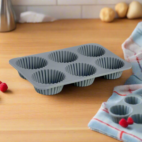 Silicone Muffin Mold Six Cups 150ml