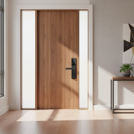 EuroArt Smart Fingerprint Door Lock Matte Black