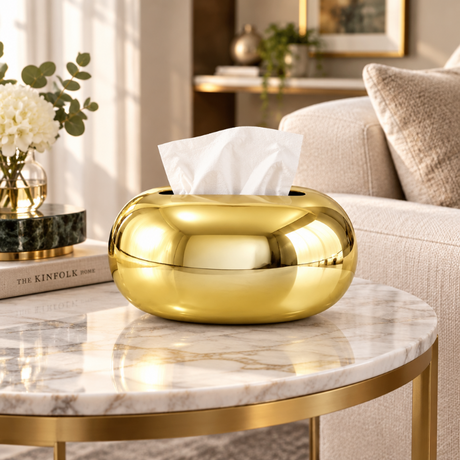 Tissue Box Gold