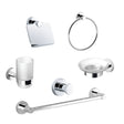 Sonia Bathroom (Set of 6) Chrome Silver