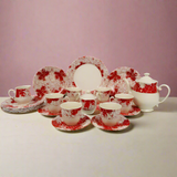 Splatters Pink Dinner Set 85pcs
