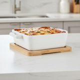 Square Dish With Bamboo Base 300ml