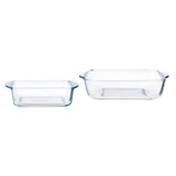 Square Trays Borcam Set of 2pcs 1040ml & 1950ml