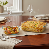 Borcam Square Dish Set of 2pcs 1040ml & 1950ml