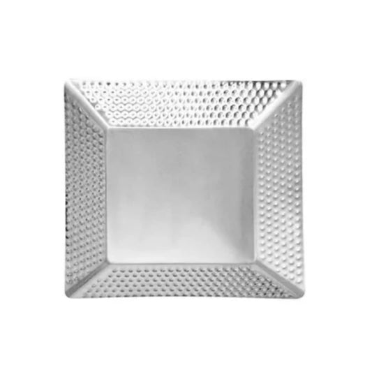 Stainless Steel Square Tray 18cm Silver