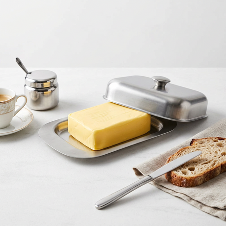 Stainless Steel Butter Dish With Lid