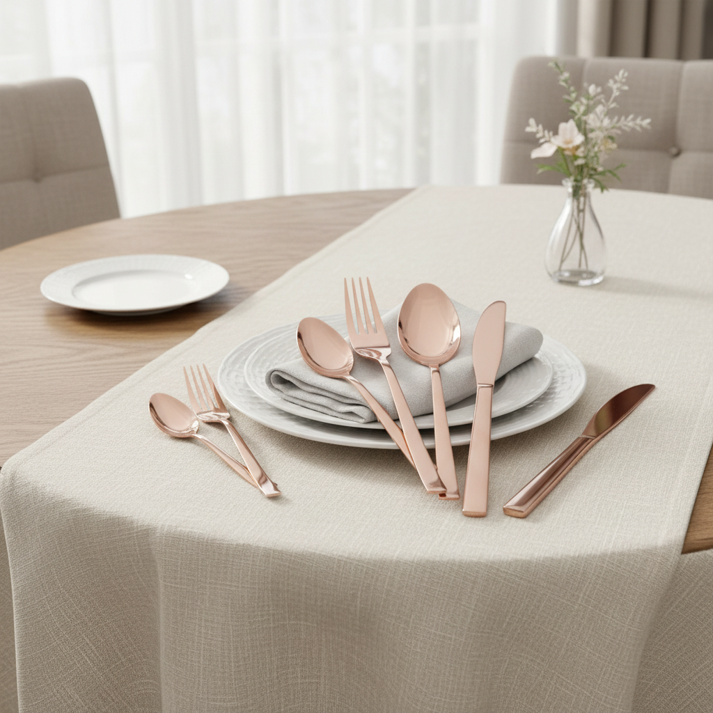 Stainless Steel Cutlery Set 8pcs Rose Gold
