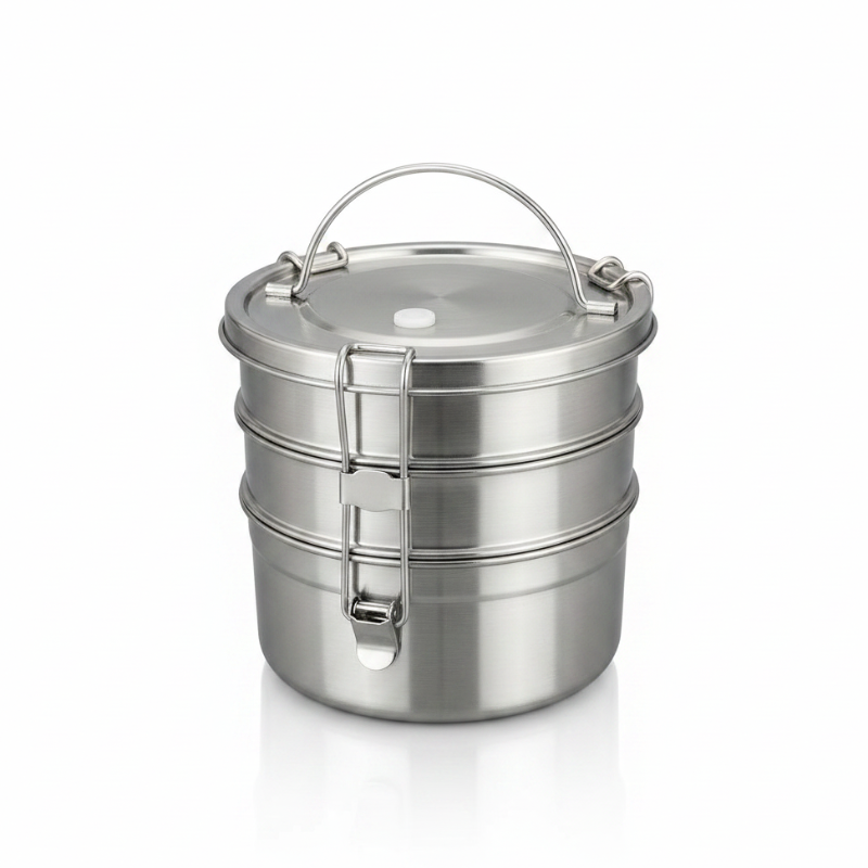 Stainless Steel Lunch Box 2300ml Silver