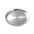 Steel Dinner Serving Plate Silver 22cm