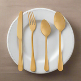 Steel Golden Cutlery Set of 16pcs