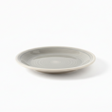 Stoneware Dessert Serving Plate Grey 19cm
