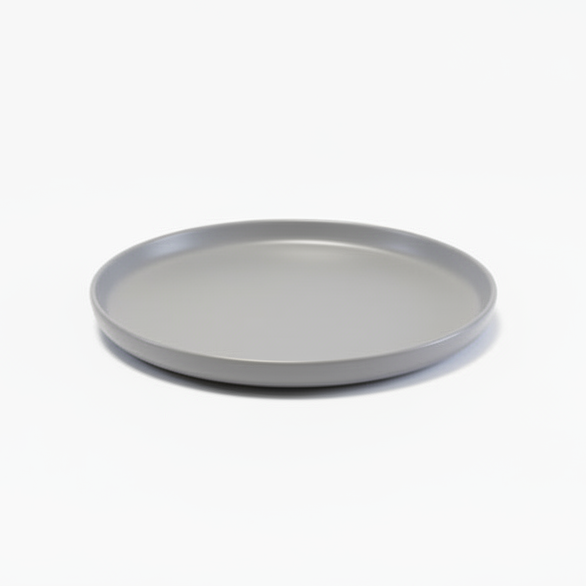 Stoneware Dessert Serving Plate Dark Grey 19cm