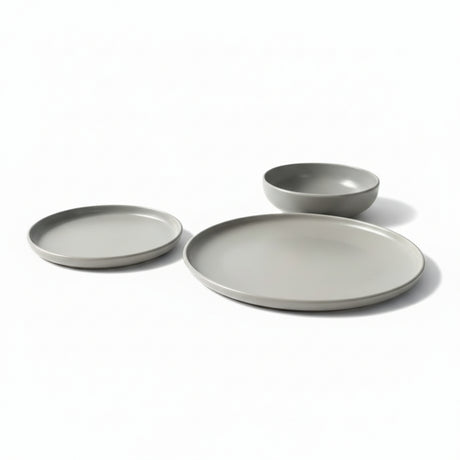Stoneware Dinner Set 18pcs Dark Grey