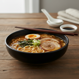 Stoneware Soup Serving Bowl Black 18.5cm