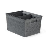 Storage Baskets 2x4L + 12L + 20L Bohol Anthracite Grey (Set of 4)