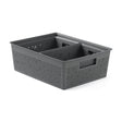 Storage Baskets 2x4l + 12L Bohol Anthracite Grey (Set of 3)