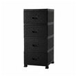 Storage Drawer Rattan Black