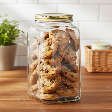 Pasabahce Storage Jar with Metal Lid 3000ml