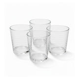 Striped Drinking Serving Glass 360ml (Set of 4)