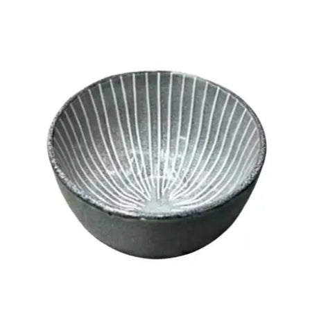 Serving Bowl With White Line 4.75" Green